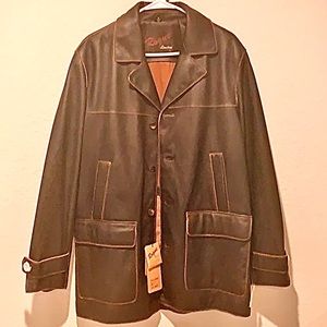 Rare❤️🌟Rogue Leather Car Jacket by Reilly Olmes